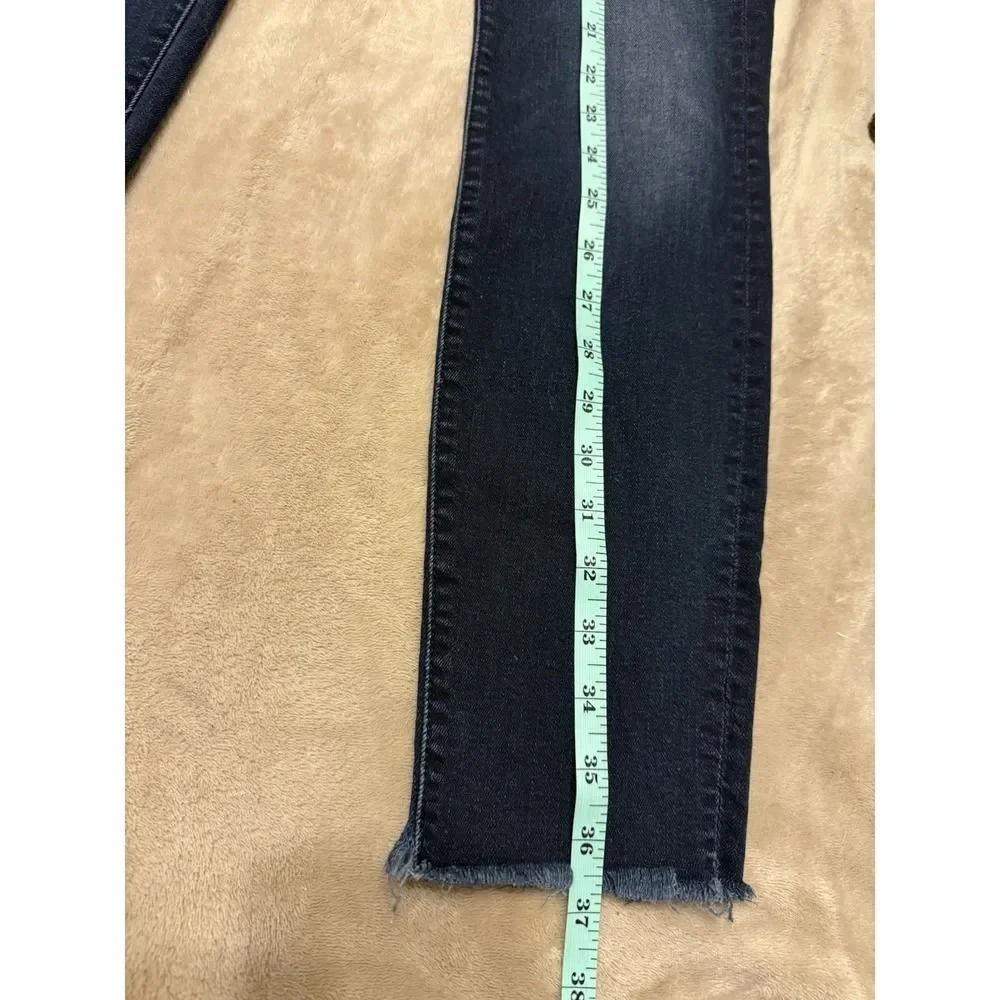 Mother Jeans High Waisted Looker. Ankle Fray Wash. Last Call. Blue. Sz 27 - Picture 9 of 16